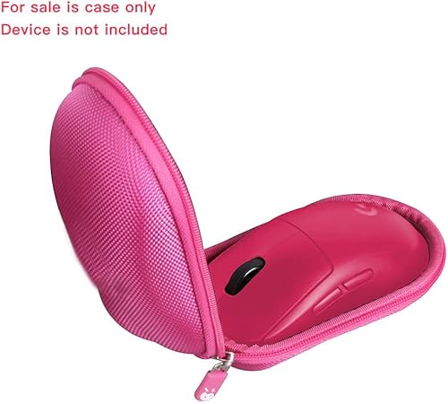 Miniatura 2 de Hermitshell Funda rígida de viaje para ratón inalámbrico Logitech G Pro Logitech G PRO X rojo ciruela