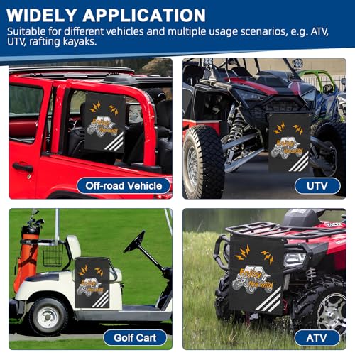 Image of ATV UTV Trash Bag Universal Compatible With Can-Am, Cfmoto, Teryx, Mule, Golf Cart, Boat Off-Road-Work,Arctic Cat,Pioneer,Polaris Rzr,Mesh Trash Sack For UTV ATV