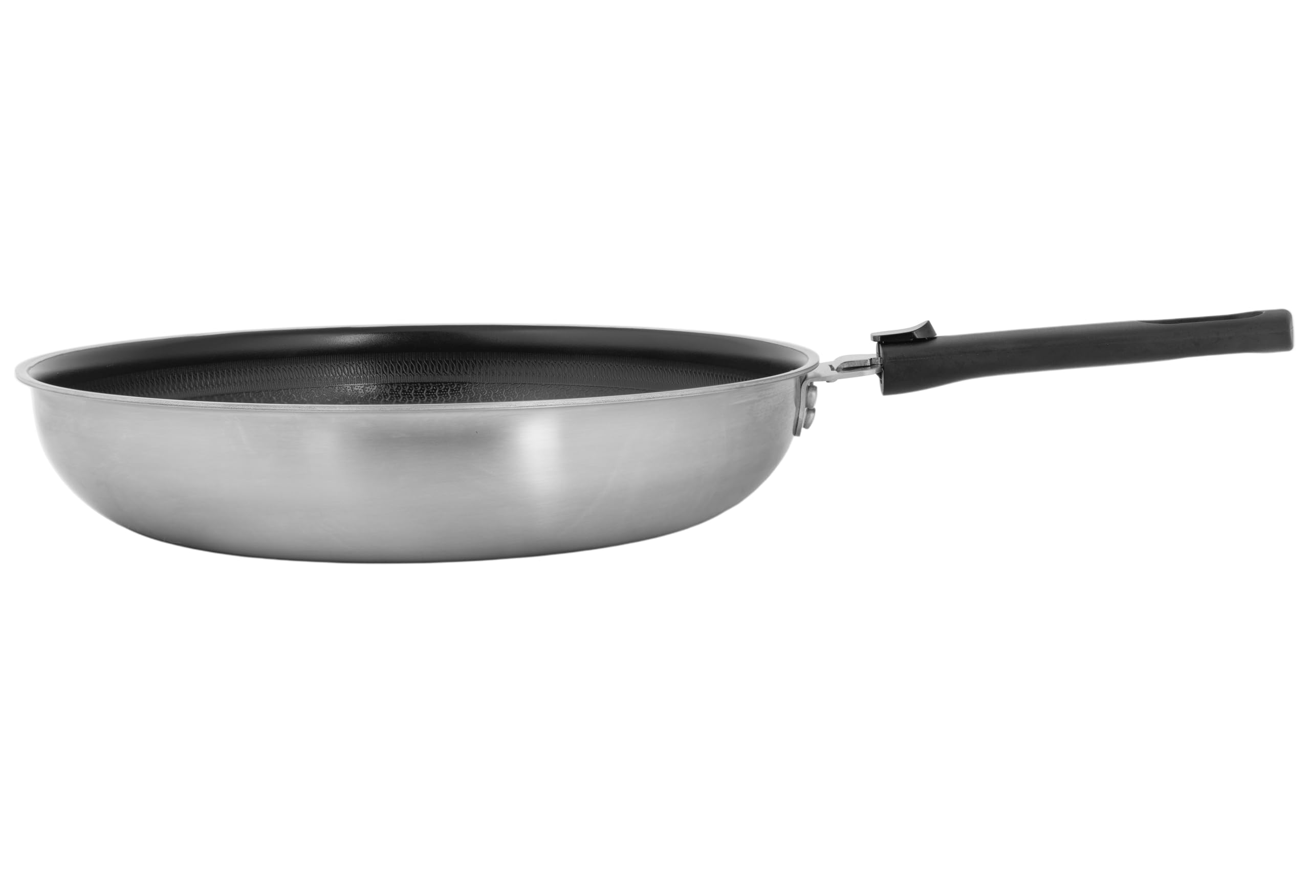 Cosy & Trendy Batterie de cuisine 3 pièces en acier inoxydable 3-PLY, revêtement anti-adhésif sans PFAS, manche amovible, cuisson saine et homogène, tous feux dont induction | Revêtement anti-adhésif sans PFAS, Manche amovible, Cuisson saine et homogène,