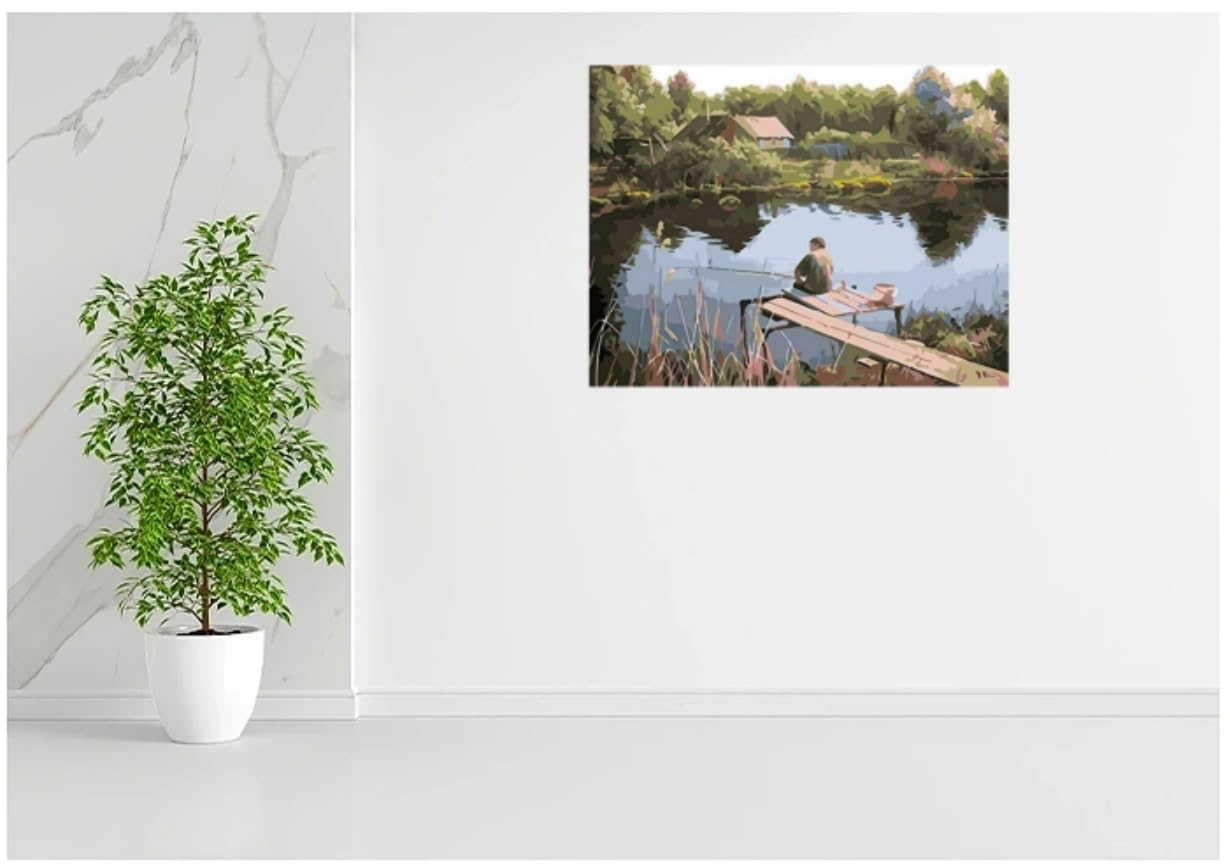 ABEUTY Malen Nach Zahlen Set – 40x50 Cm Leinwand, Inkl. Pinsel & Farben