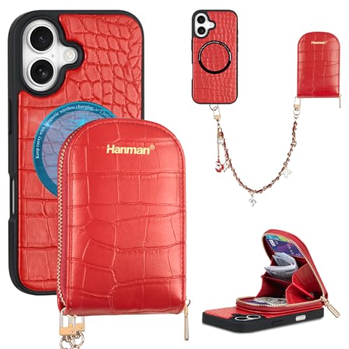 Étui portefeuille magnétique iPhone 17 avec coque amovible anti-RFID