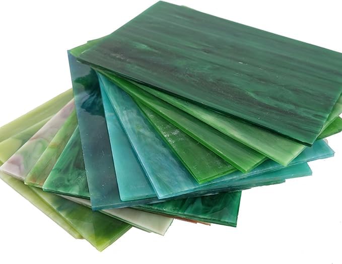 CHICSHIS 10 Opaque Stained Glass Sheets - Image 3