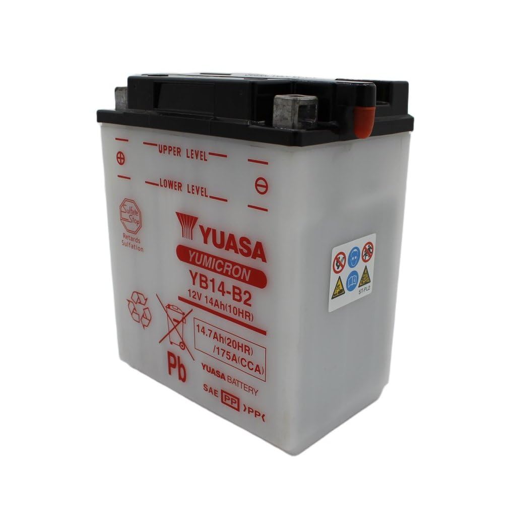 Yuasa batteria yuasa yb14-b2 batteria moto convenzionale 12 v capacità affidabile resistente vibrazioni
