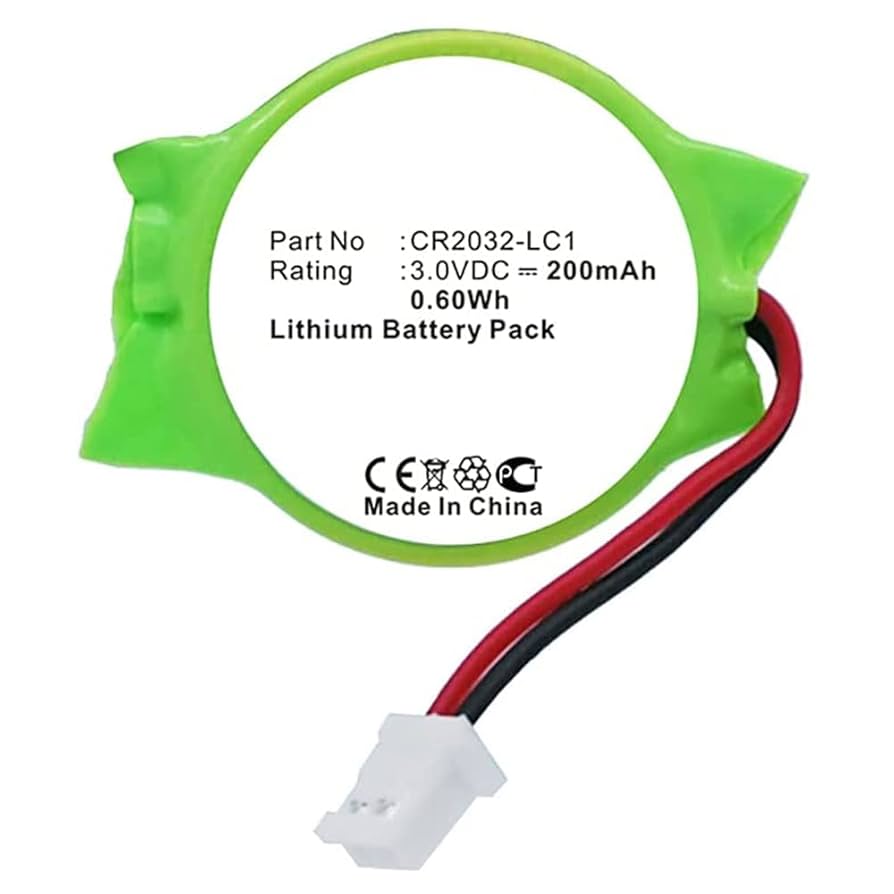 Amazon.com: MPF Products 200mAh CR2032-LC1 CMOS PRAM Battery