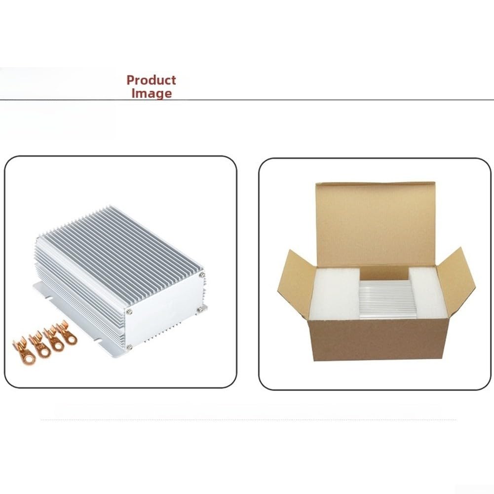 Convertidor de 48 V a 12 V, 50 A, 600 W, IP68, resistente al agua, de aluminio DC-DC, convertidor de 48 V a 12 V, 50 A, resistente regulador de voltaje RV, 48 V, 12 V, 50 A, para vehículos eléctricos