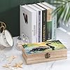 HTSAHKV Swans in The Lake Jewelry Box Wooden Rustic Multi-Purpose Organizer with Front Clasp for Jewelry, Crafts, Accessories & Small Items #3
