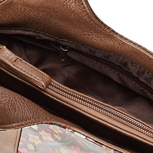 Fashionable Handbag with Embroidered Floral Print [Keylee Starrett]3