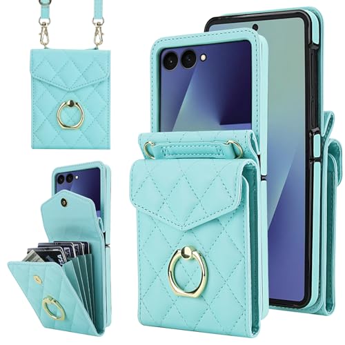 XIMAND for Samsung Galaxy Z Flip7 �������p�̃E�H���b�g�g�уP�[�X�́A�����O�ƒ��߉\�ȃN���X�{�f�B�X�g���b�v���t�����Ă���A�����⏗�̎q�ɍœK�ł��B�X�^�C���b�V���ő��@�\�ȃA�R�[�f�B�I���X�^�C���̃t���b�v�P�[�X�ŁA4�̃J