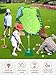 Liberry Kids Golf Set for 3 4 5 6 7 Years Old Boys Girls, Golf Chipping Game with Mat, Sticky Balls, Retractable Clubs, Storage Bag, Indoor Outdoor Sports Toy Gift Toss Game