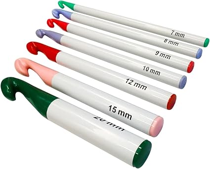 Amazon Co Jp ｎｙａｓａｙ 編み針 編み棒 かぎ針 毛糸diyかぎ針編み かぎ編み 道具 編みニードルセット Diy手芸 編み物 編み物かぎ針 編みツールセット セーター 帽子 初心者 手作り 道具 Abs素材 カラフルなかぎ針編み 7本セット ホビー