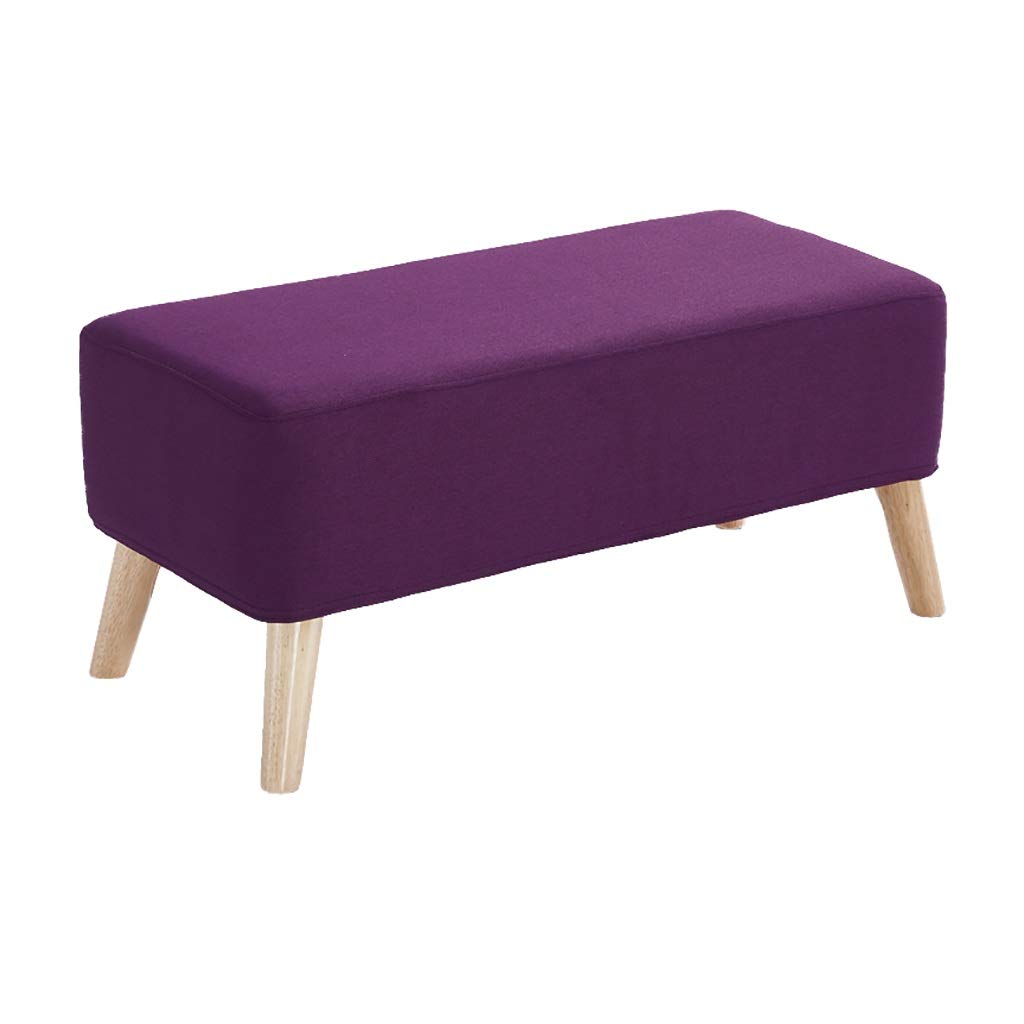 Banc à chaussures violet de 120 cm pour bout de lit et rangement salon