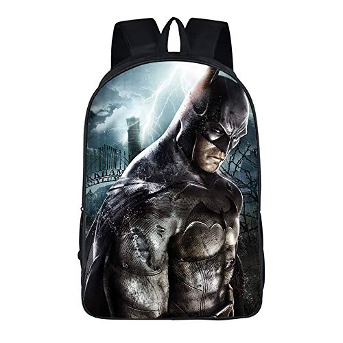 Batman Mochila Casual Impreso Patrón Deportes de Escolar del diseño de Dibujos Animados