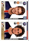 2015 Panini FIFA 365 Soccer Sticker 453 Benjamin Stambouli 454 Adrien Rabiot