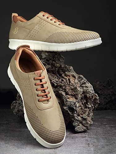 SOLETHREADS Spectre Casual Sneaker for Men | Lightweight | Comfortable|Trendy | Cushioned Insole | Lace-up Shoes for Men| Anti-Skid | Premium Shoes for Casual Wear