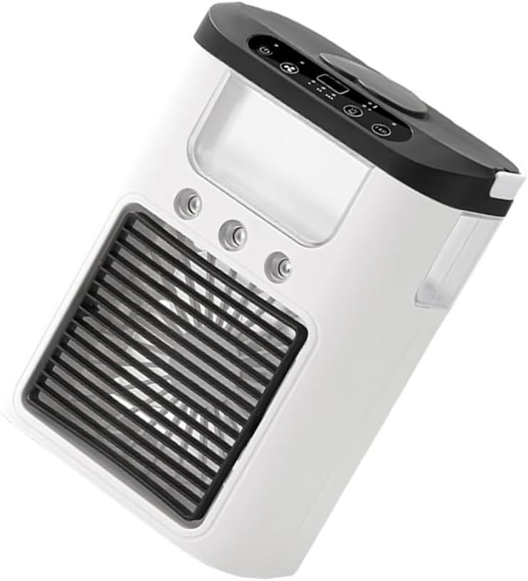 Desktop Air Cooling Fan Portable Unit 3 Speed Cooling Fan with 7 Color LED Light For Room Bedroom Outdoor Use