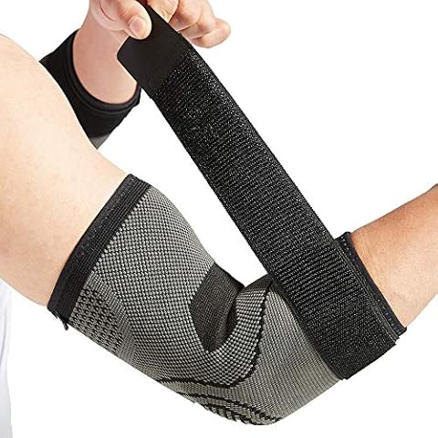 Bodyprox Elbow Brace with Strap for Tendonitis 2 Pack, Tennis Elbow Compression Sleeves, Golf Elbow Treatment (Extra Large) Cover