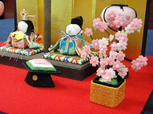 Amazon.co.jp: 限定特価！！込み高さ37 ちりめん ひな人形 吊るし飾り
