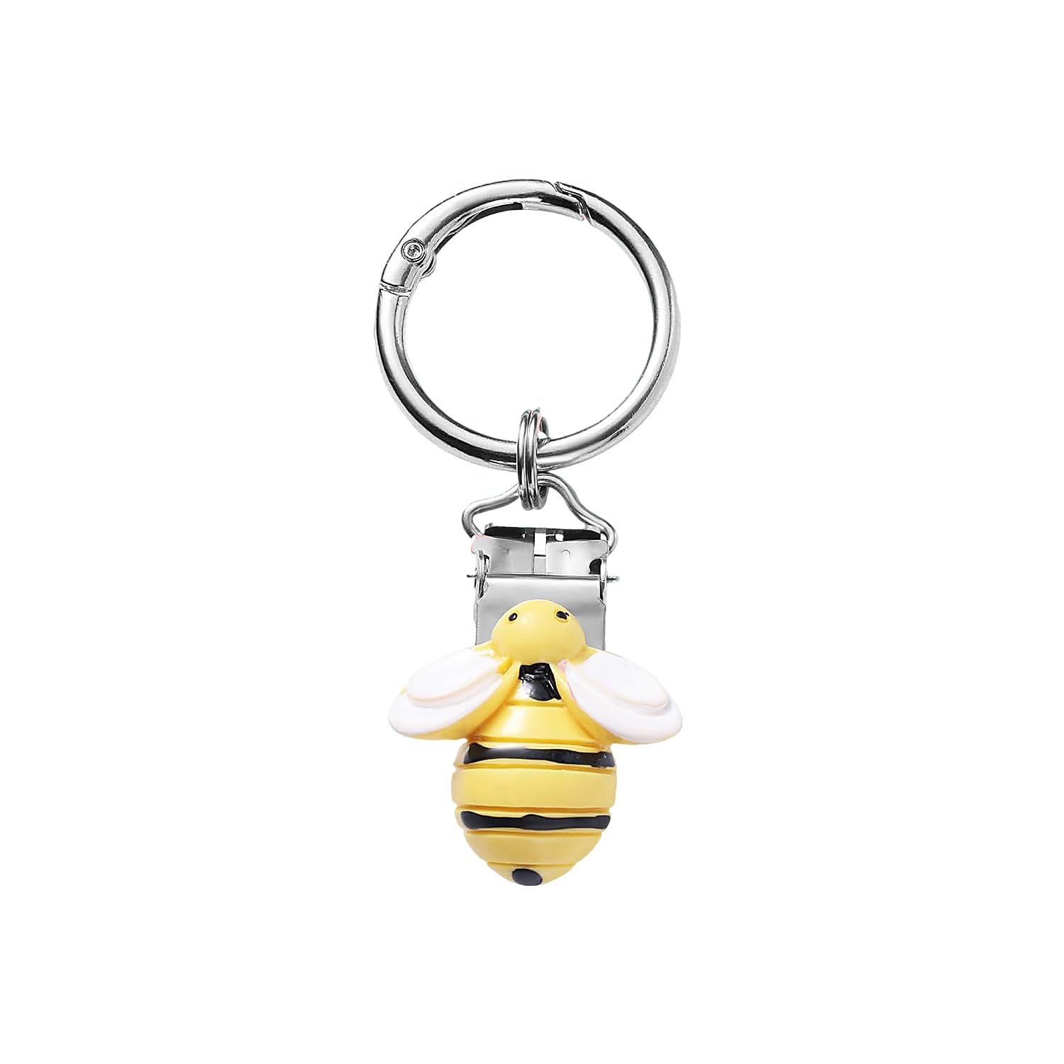 NVOQILIN Zincs Alloy Clip with Artistic Bees/Ladybirds Shape Hats and Eyewear Holder Clamp for Backpack Luggage Handbag Stylish Outdoor Caps Accessory