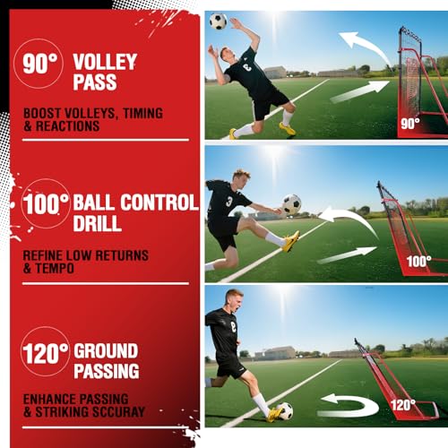ZEALFEEL 10-Angle Soccer Rebounder Net