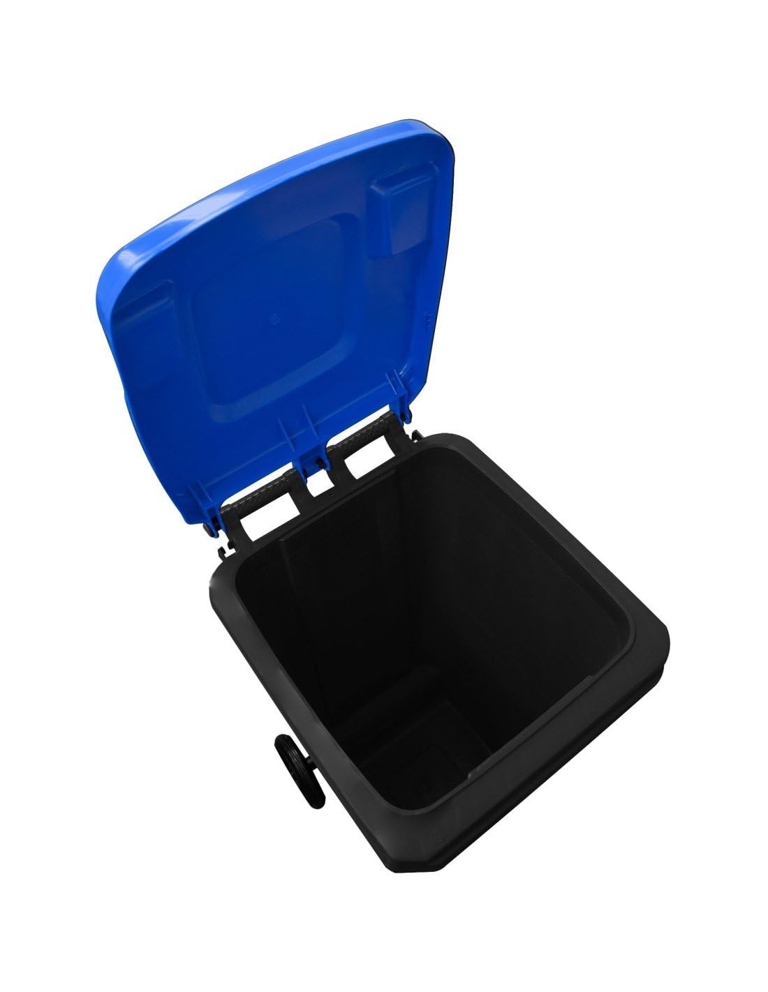 JARDIN202 - JARDIN202 - Contenedor de basura reciclables 240L 2 ruedas | Ecodiseño Negro | COLOR: AZUL () | COLOR: AZUL