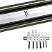 Monster Magnetics Knife Holder Bar - Increase Storage - Organize Knives, Scissors, Wrenches, Screwdrivers, Small Tools - Great for Kitchen, Garage, Break Room, and Workshop - 13.5 Inch Stainless Steel