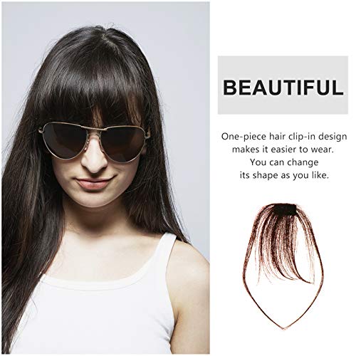 FRCOLOR Clipe Em Estrondo Extensões de Cabelo Clipe Franja Do Cabelo Frente Peruca para As Mulheres