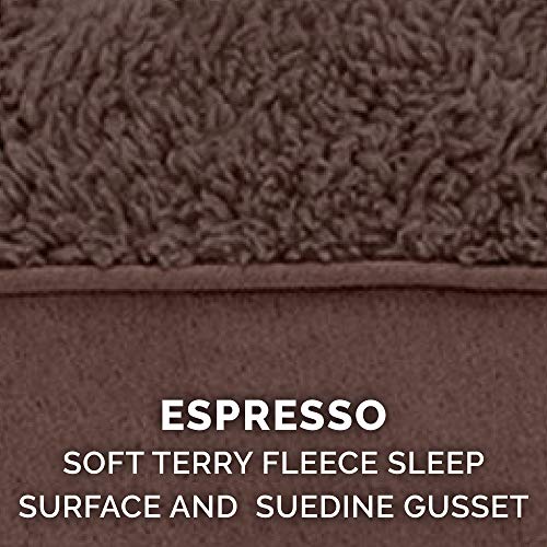 Furhaven Xl Orthopedic Dog Bed Terry & Suede Mattress W/ Removable Washable Cover - Espresso, Jumbo (X-Large) #TOP6