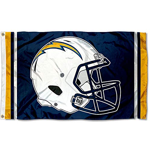WinCraft Los Angeles Chargers New Helmet Grommet Pole Flag