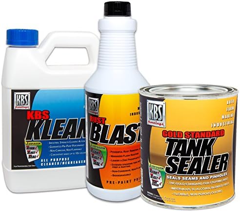 KBS Coatings 53000 Auto Fuel Tank Sealer Kit, Seals Up to 25 Gallon Tank