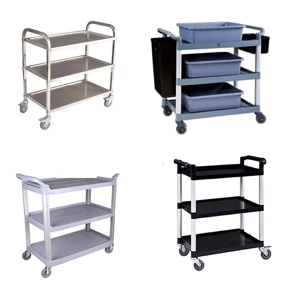 Roulettes pivotantes, roues de chariot, roulettes en caoutchouc de 4 pouces for voitures de salle à manger, roue de meuble à tige pivotante, avec support de tube carré, longue poignée 23 × 65 mm, lot