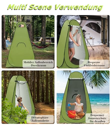 riggoo Duschzelt Camping,Outdoor Toilettenzelt Umkleidezelt, Portables Duschzelt Pop Up Zelt… – Ansicht 6