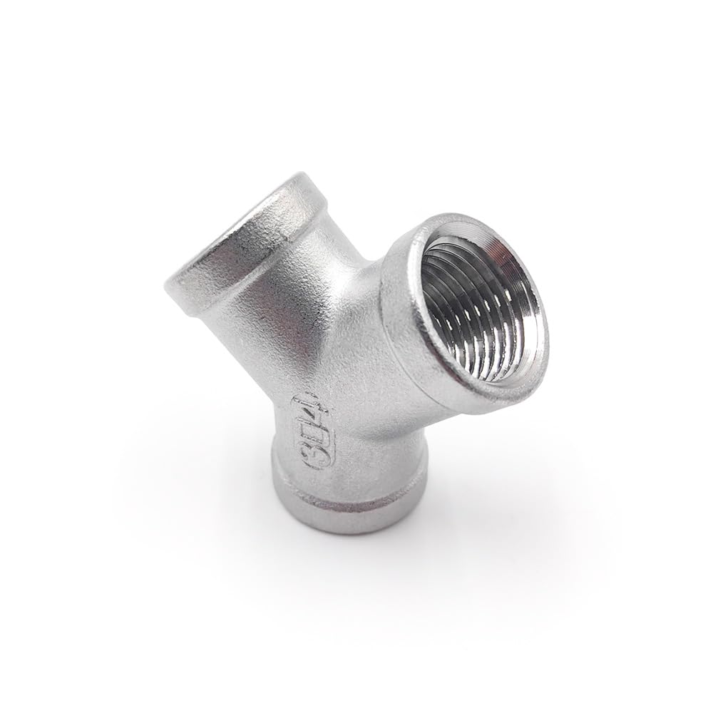 1pc Internal Y-3-WAY 2" BSP Elbow Butt Adapter 304 Stainless Steel Pipe Fittings Suitable Home Piping
