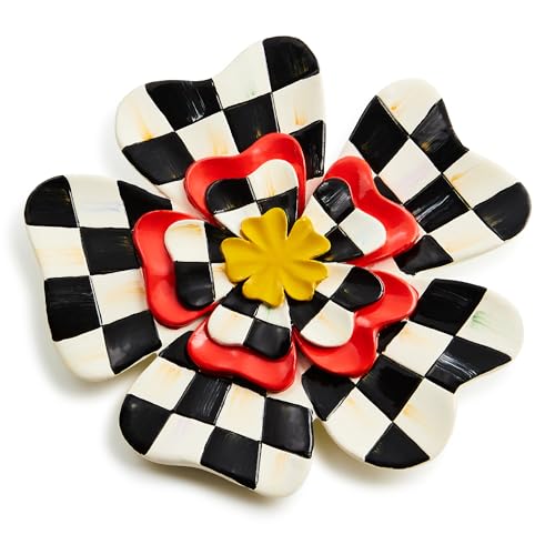 MACKENZIE-CHILDS Pot Climber, Decorative Flowerpot Hanger, Indoor and Outdoor Planter Hanging Decor, Dolce Vita Flower
