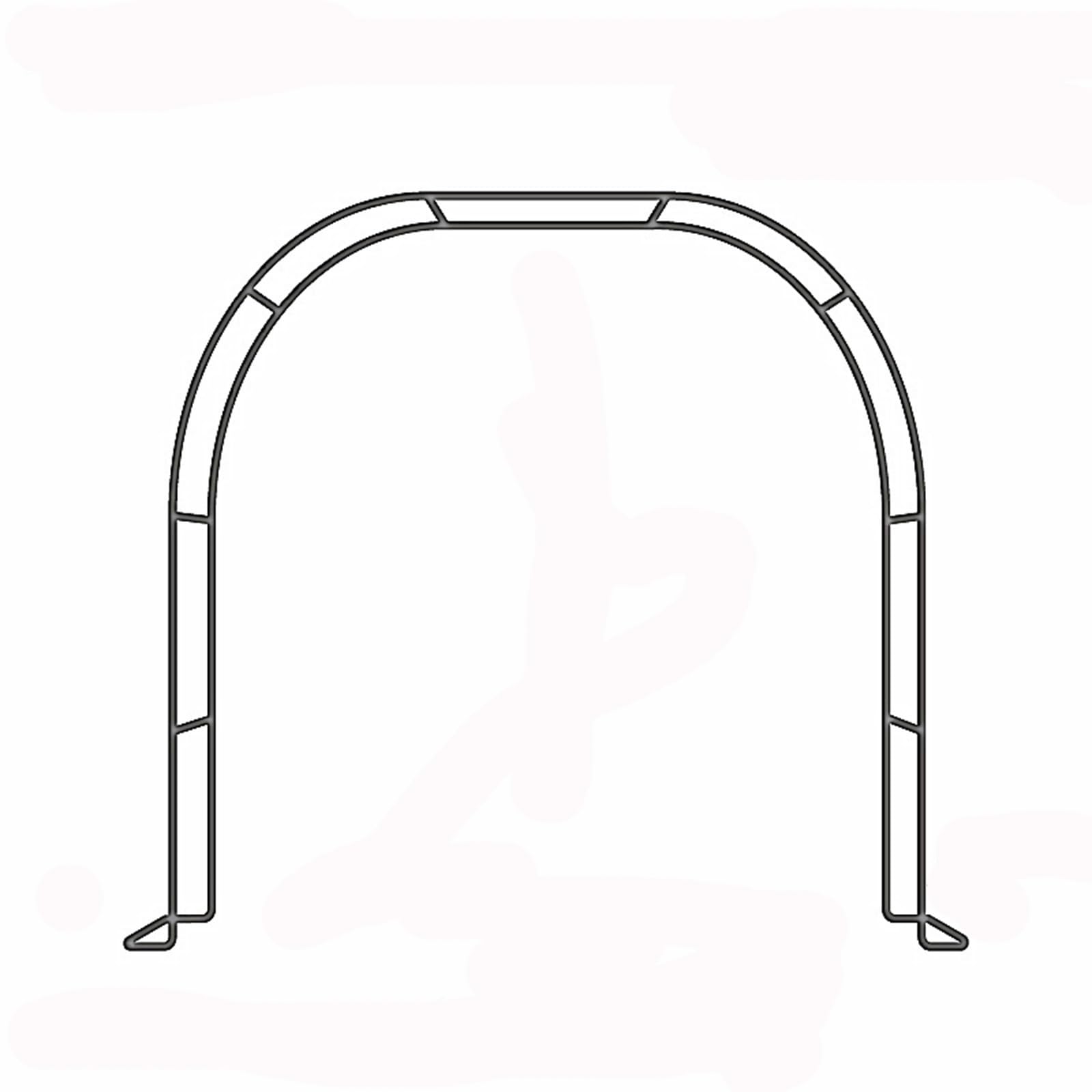 Metall-Spalier für Kletterpflanzen, Hochzeit, Det, Rosenlaube, verstellbare Breite 80–350 cm, Stahlstruktur, Outdoor-Gartendekoration