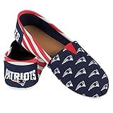 FOCO New England Patriots NFL Womens Stripe Canvas Shoes - M