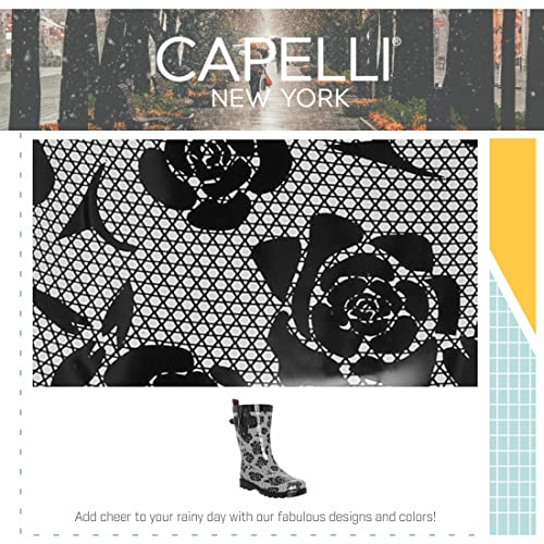 Capelli New York Ladies Mid-Calf Rubber Rain Boots 7