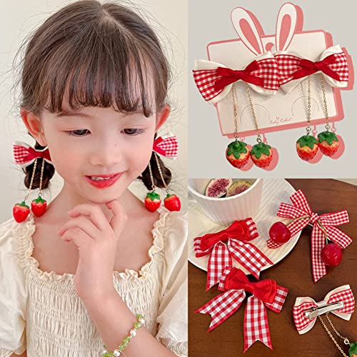 Kesvila 8 Pcs Cherry Strawberry Hair Accessories thumb #2