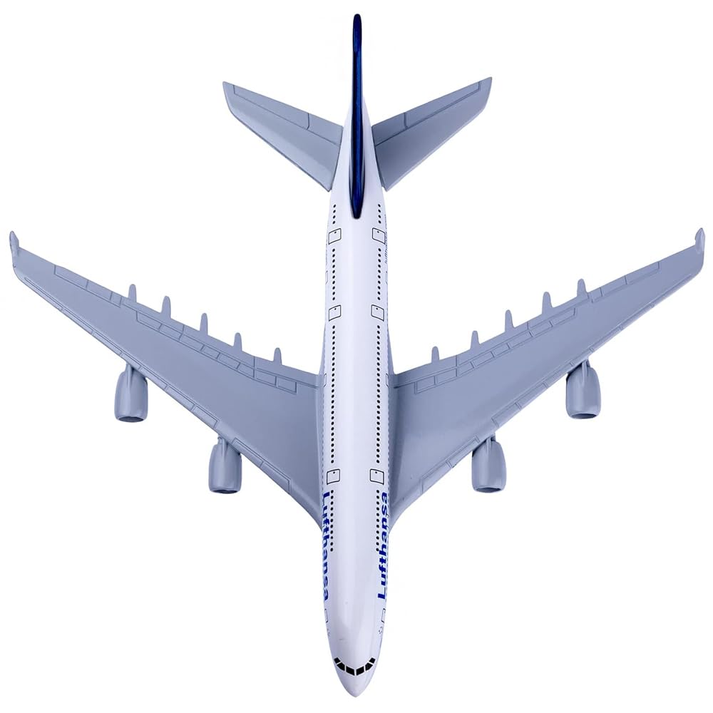 YGCHEN Avion A380 Lufthansa en Alliage - Modèle d'Avion en Métal Échelle 1/400 Diecast Avec Support - Miniature Collection Jouet Modélisme