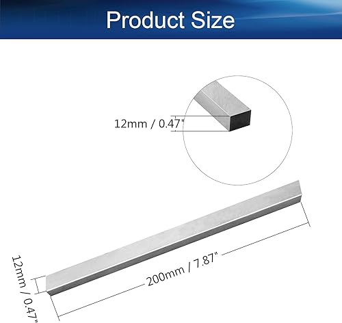 Miniatura 2 de Bettomshin HSS - Broca de herramientas para torno de 0.472 in x 0.472 in x 7.874 in cuadrado, para torno en blanco, 2 unidades
