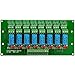 Electronics-Salon 8 Channel DPDT Signal Relay Module Board (Operating Voltage: DC 12V)