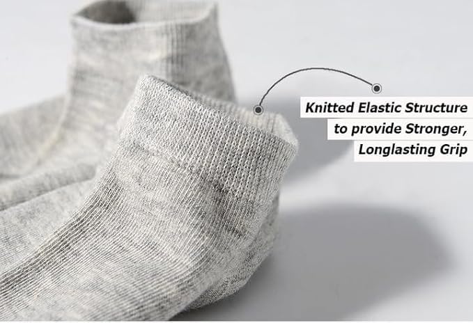 Image of Plain Ankle Length Socks for Men & Women | Unisex Low Cut Socks in Soft Pure Cotton Fabric | Stretchable, Breathable & Comfortable DailyWear Sock| Pack of 5