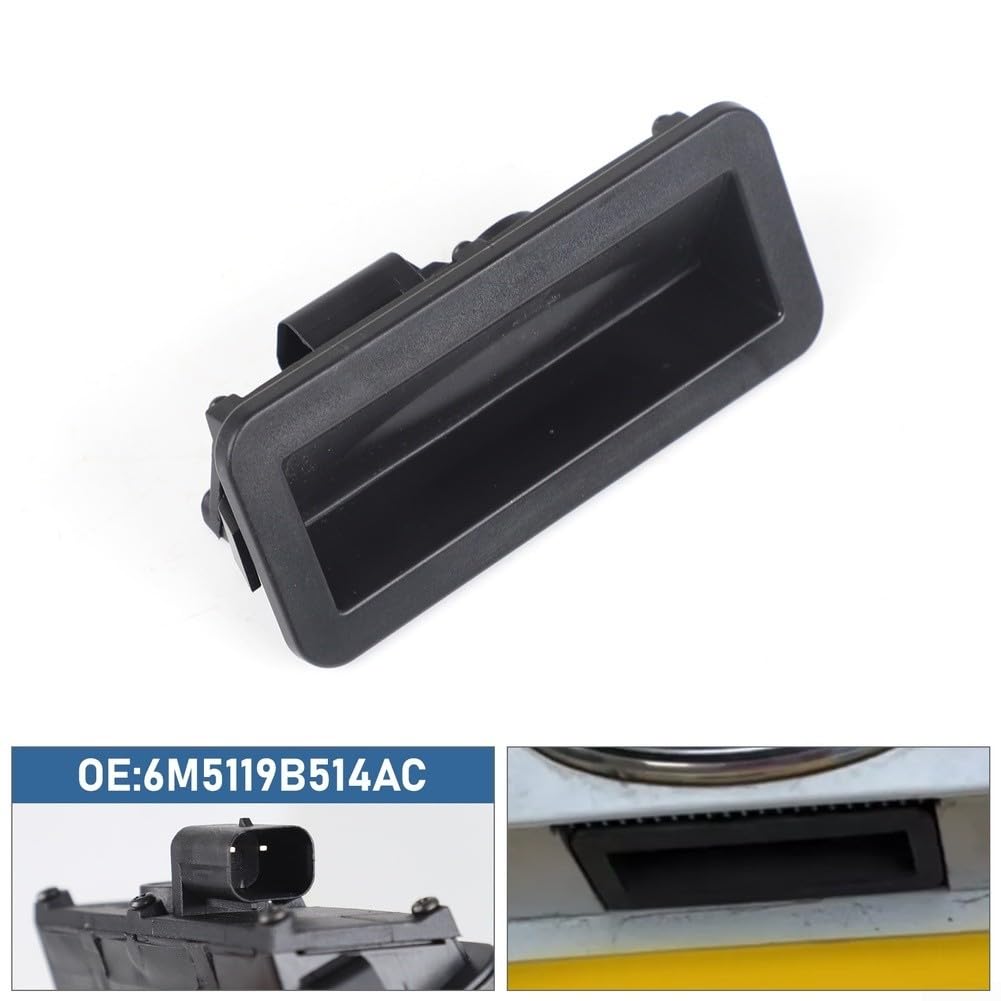 Interrupteur de déverrouillage de hayon arrière pour véhicules Mondeo – Compatible avec Focus OEM 1857333 6M5119B514AC ABS