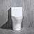 WOODBRIDGEE Modern Elongated One piece Toilet Dual flush 1.0/1.6 GPF,with Soft Closing Seat,1000 Gram MaP Flushing Score,white,T-0032