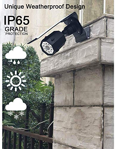 Fugetek Motion Sensor Outdoor Security Light and Dummy Camera, Solar Powered, Wireless, 3 Modes, IP65, Waterproof, Bright LEDs, Rechargeable, Yard, Garden, Driveway, Walkway, Black