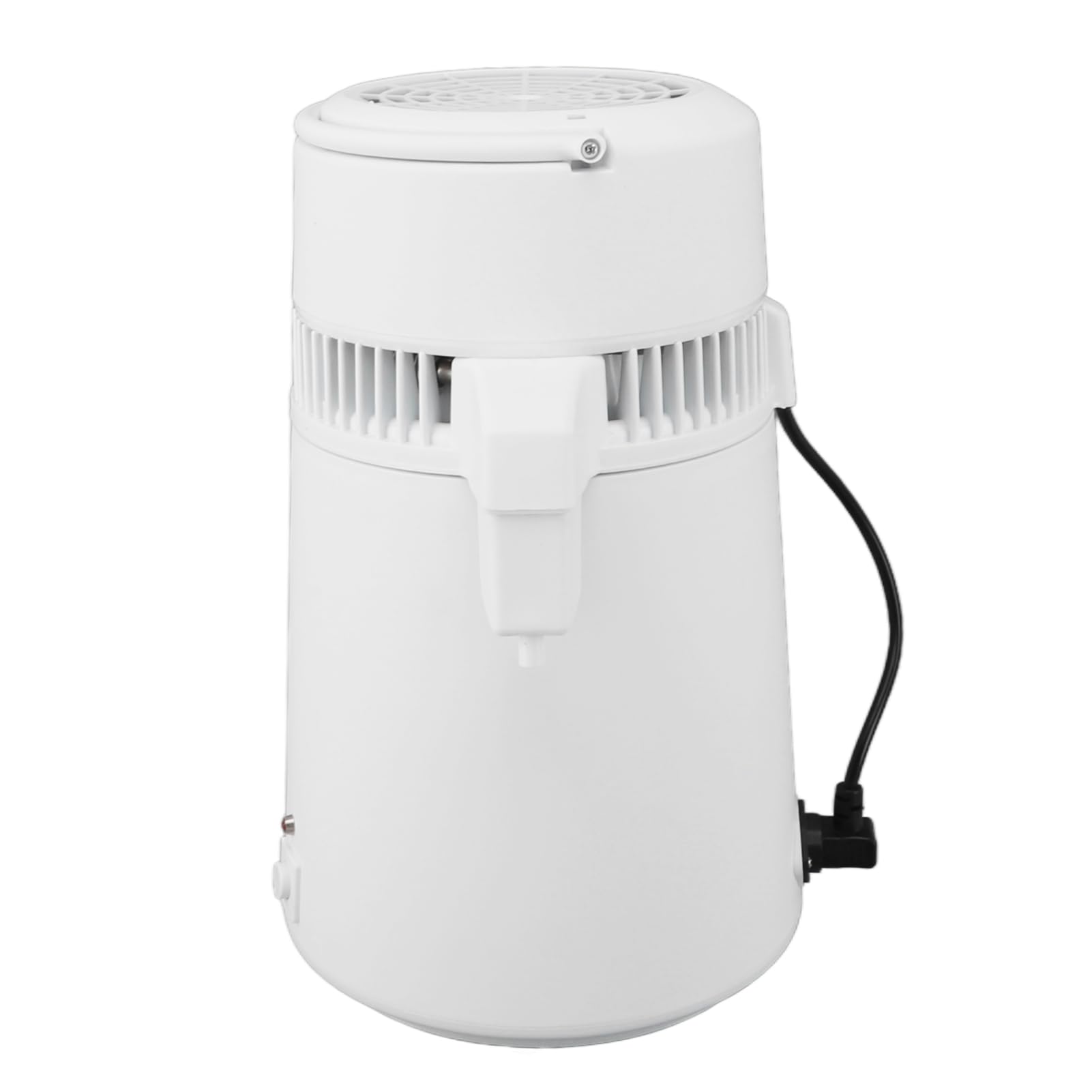 Fdit Destilador de Agua 4L 750W, Máquina de Agua Destilada de Encimera con Interior de Acero Inoxidable y Protección contra Sobretemperatura para Hogar, Oficina, Laboratorio, Viaje (Enchufe europeo