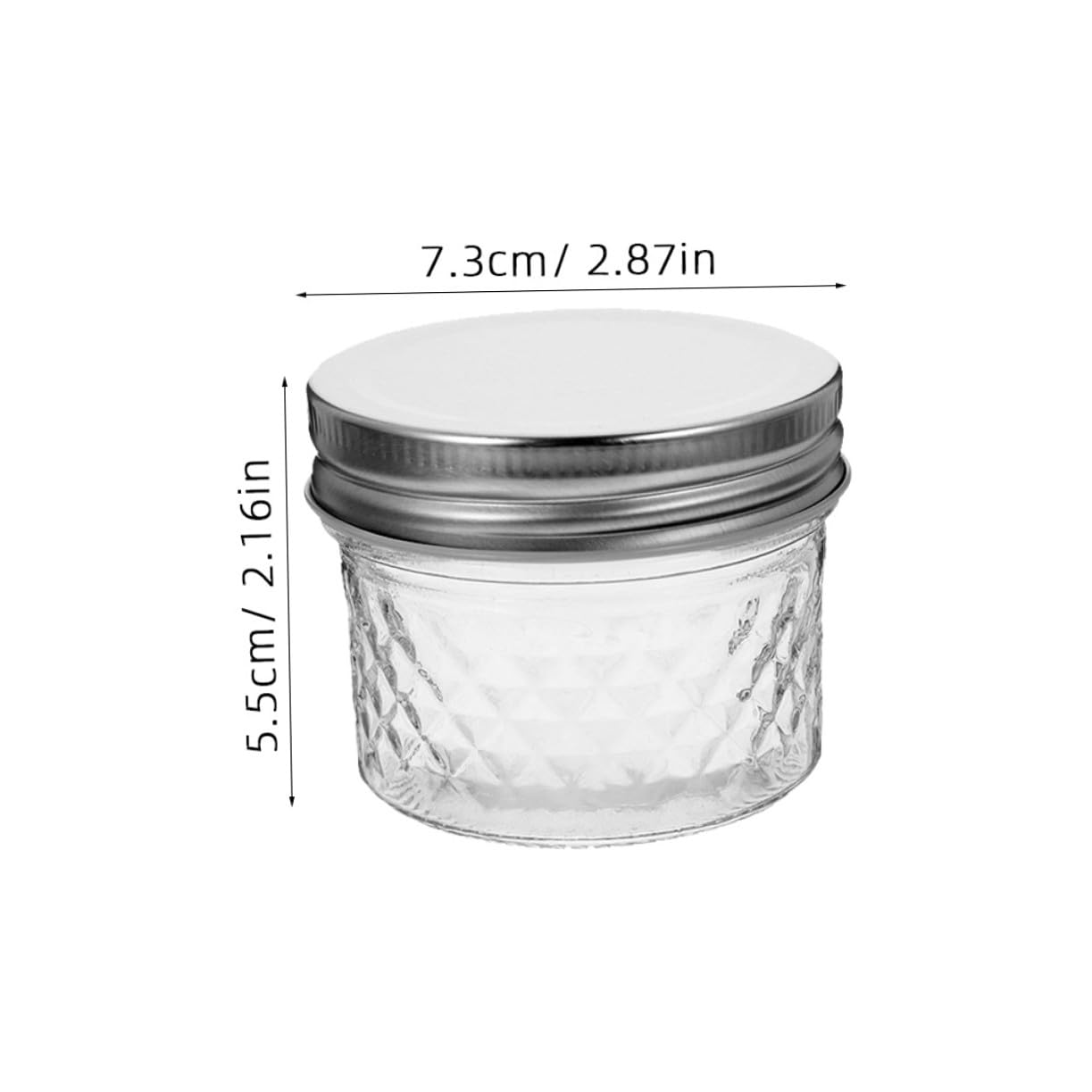 Toyvian 120ml Durchsichtige Honigspender aus Glas mit Deckel Leicht zu Reinigen und Nachzufüllen Geeignet für Hotel und Einkaufzentrum