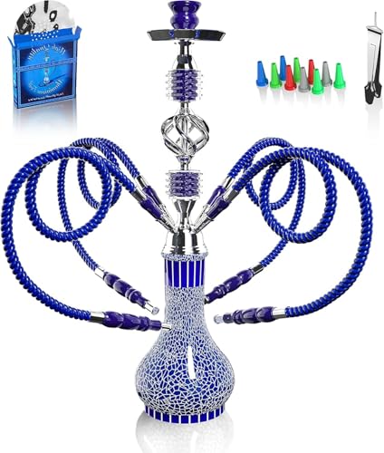 Hookah full set avec 4 tuyaux 22 