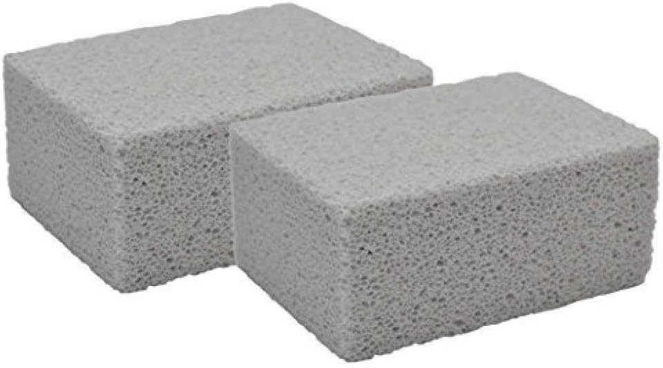 Pumice Stone Grill Block for Cleaning Grills or Griddles (2 Pack)