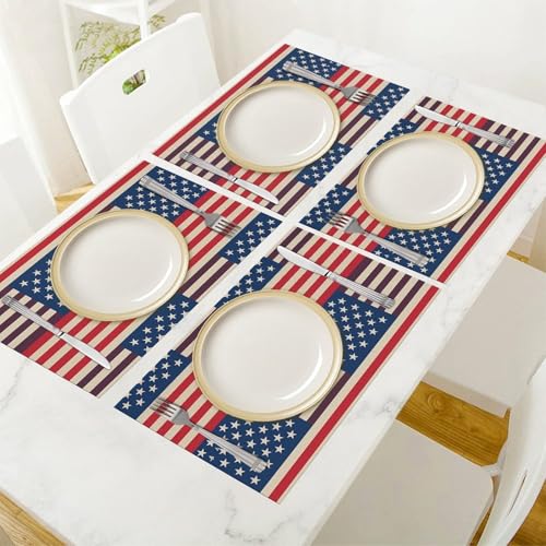 Set de table de qualité supérieure en PVC avec drapeaux imprimés haute définition - 7