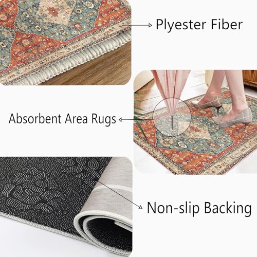 Alfombras comedor pasillo lavable de 90x150 para salon dormitorio y cocina 6